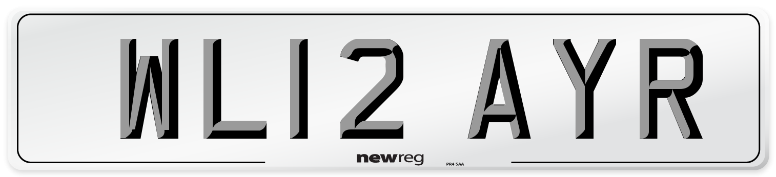 WL12 AYR Number Plate from New Reg